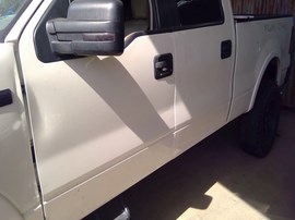 2007 FORD F-150, WHITE, LARIAT MODEL, 5.4L, AT,  4WD,  CREW CAB. F26333
